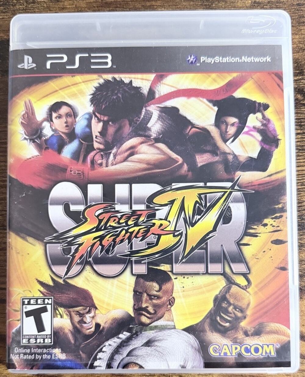 Super Street Fighter IV Playstation 3 PS3 - W/ Manual - Near Mint Disc